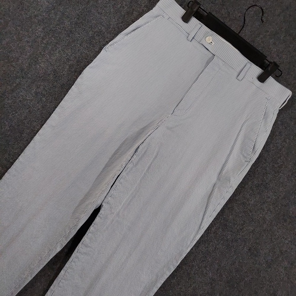 Vintage Louis Raphael Seersucker Pants Mens 34x30 (Fits 34x29) Summer Boating